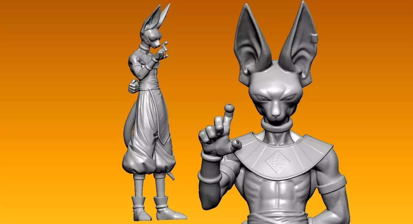 Beerus Dragon ball Z model - 3D print 3D print model