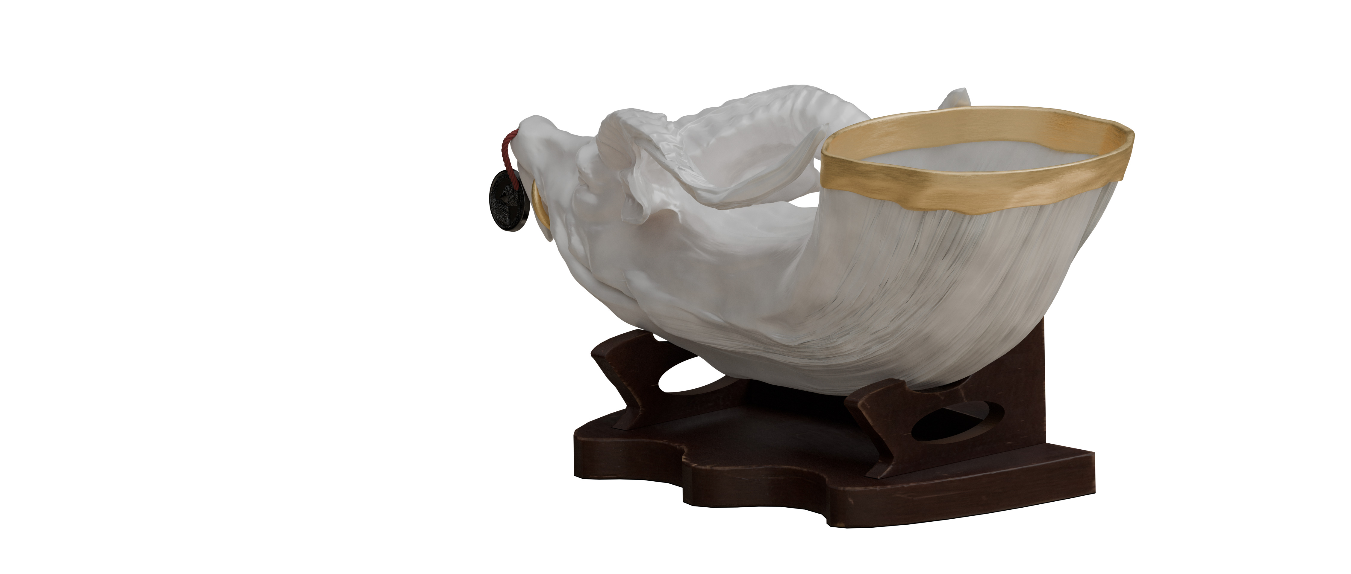 Horn bottles 3D model_2