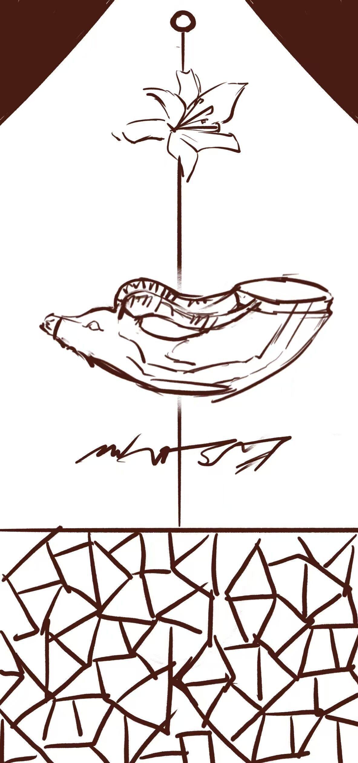 Horn bottles 3D model_1