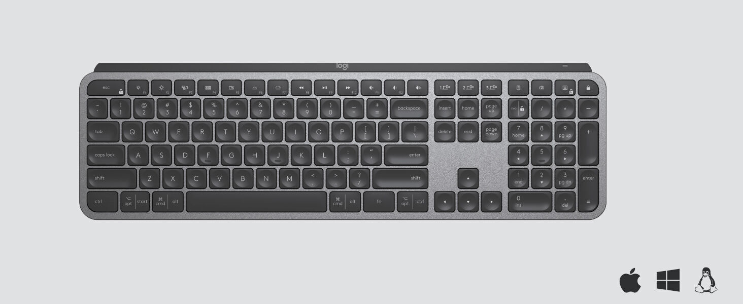Keyboard and mouse Logitech MX Master 3  MX Keys combi 3D model_7