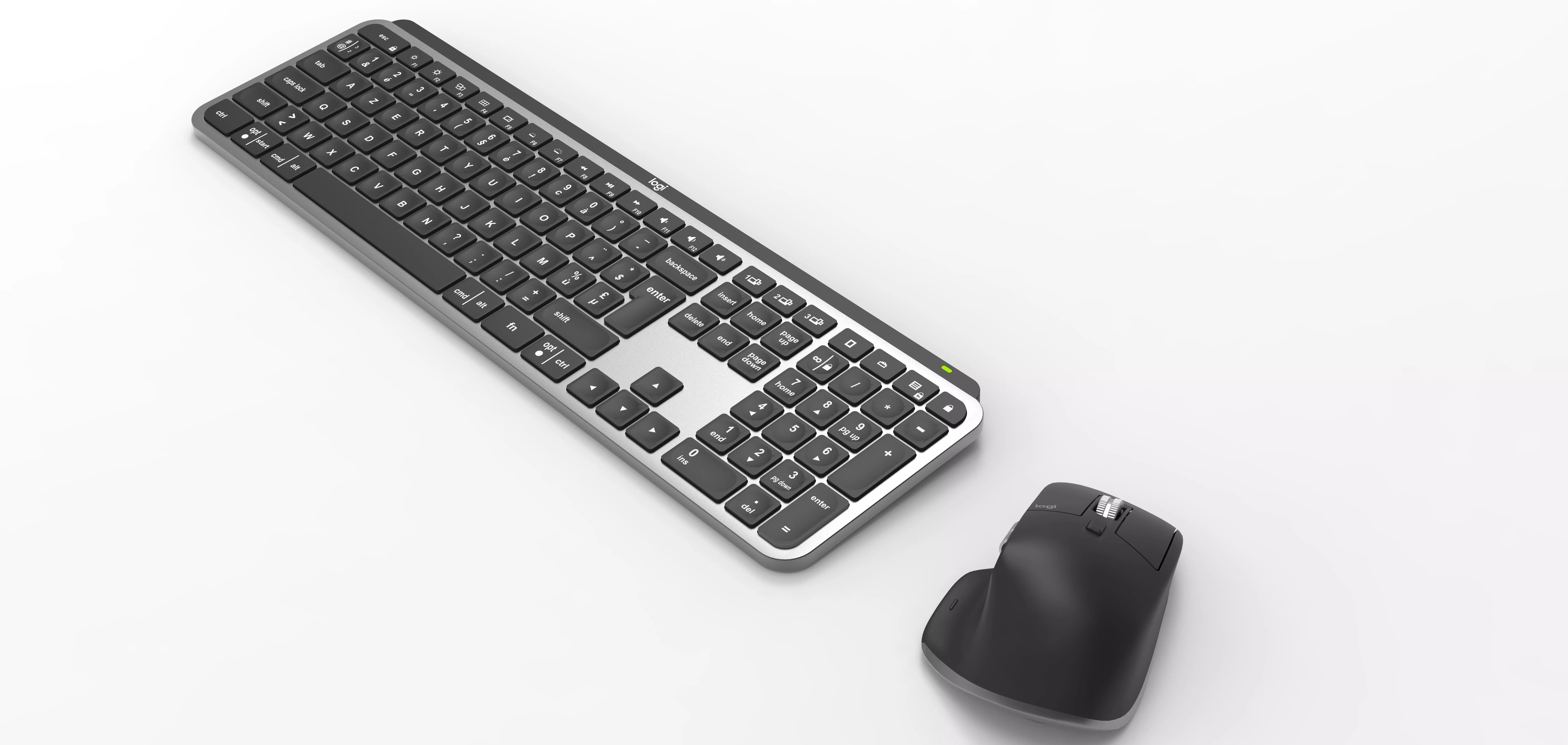 Keyboard and mouse Logitech MX Master 3  MX Keys combi 3D model_0