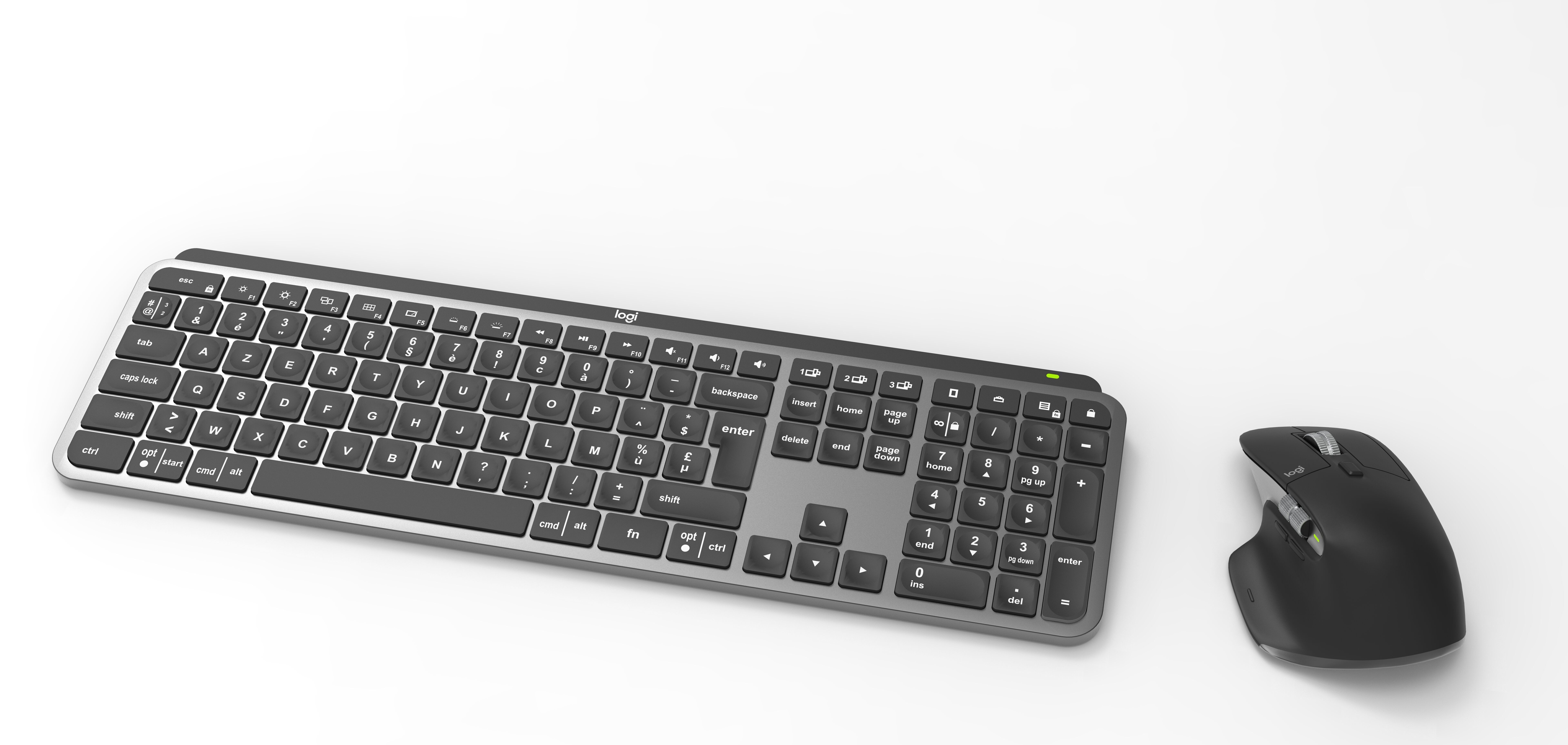 Keyboard and mouse Logitech MX Master 3  MX Keys combi 3D model_2