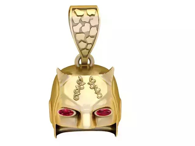 CAT STYLE HELMET PENDANT 3D PRINTABLE MODEL