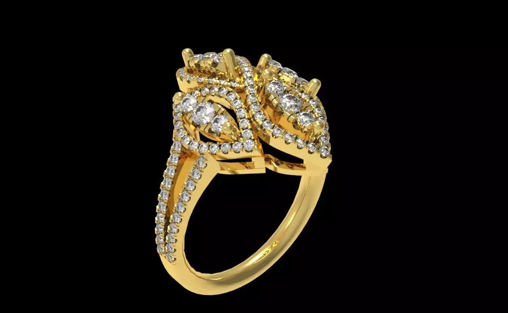 Diamond Ring 014 3D print model