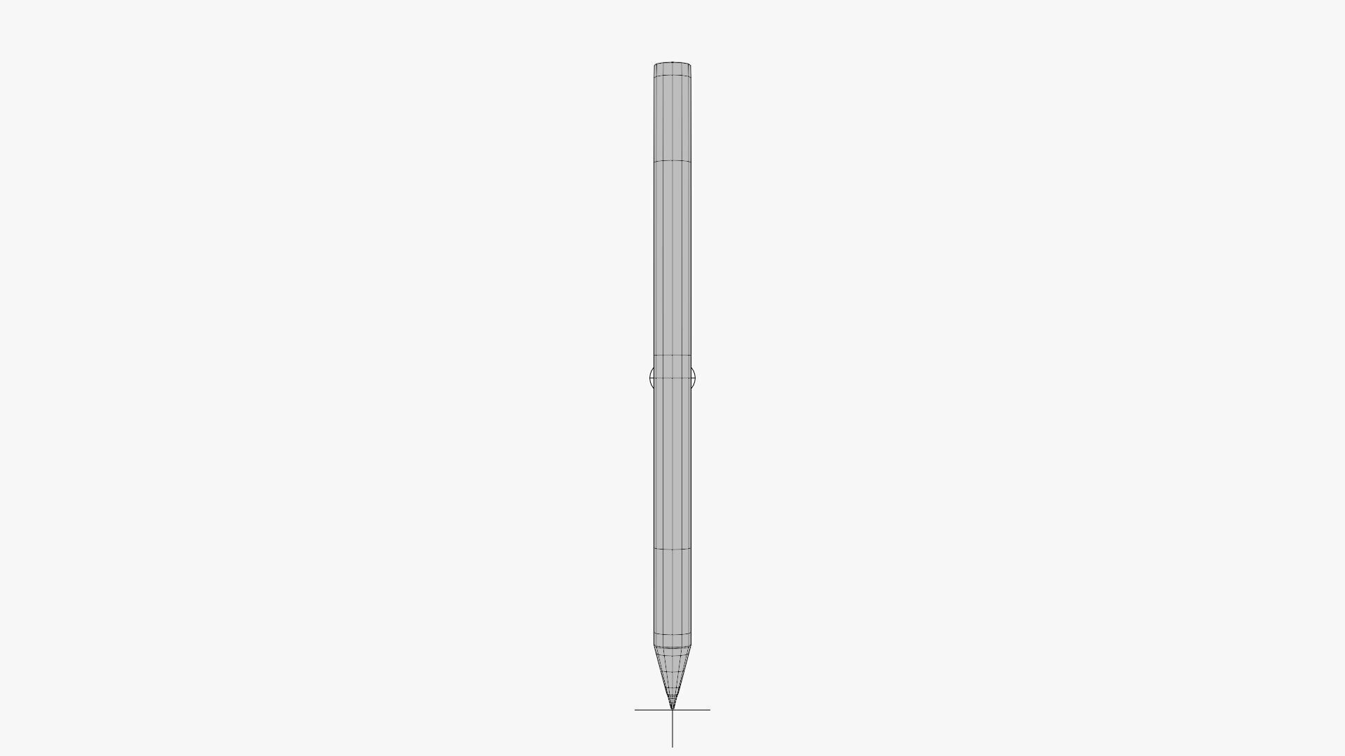 Pencil - Geometry Only No Textures No Materials 3D model_5
