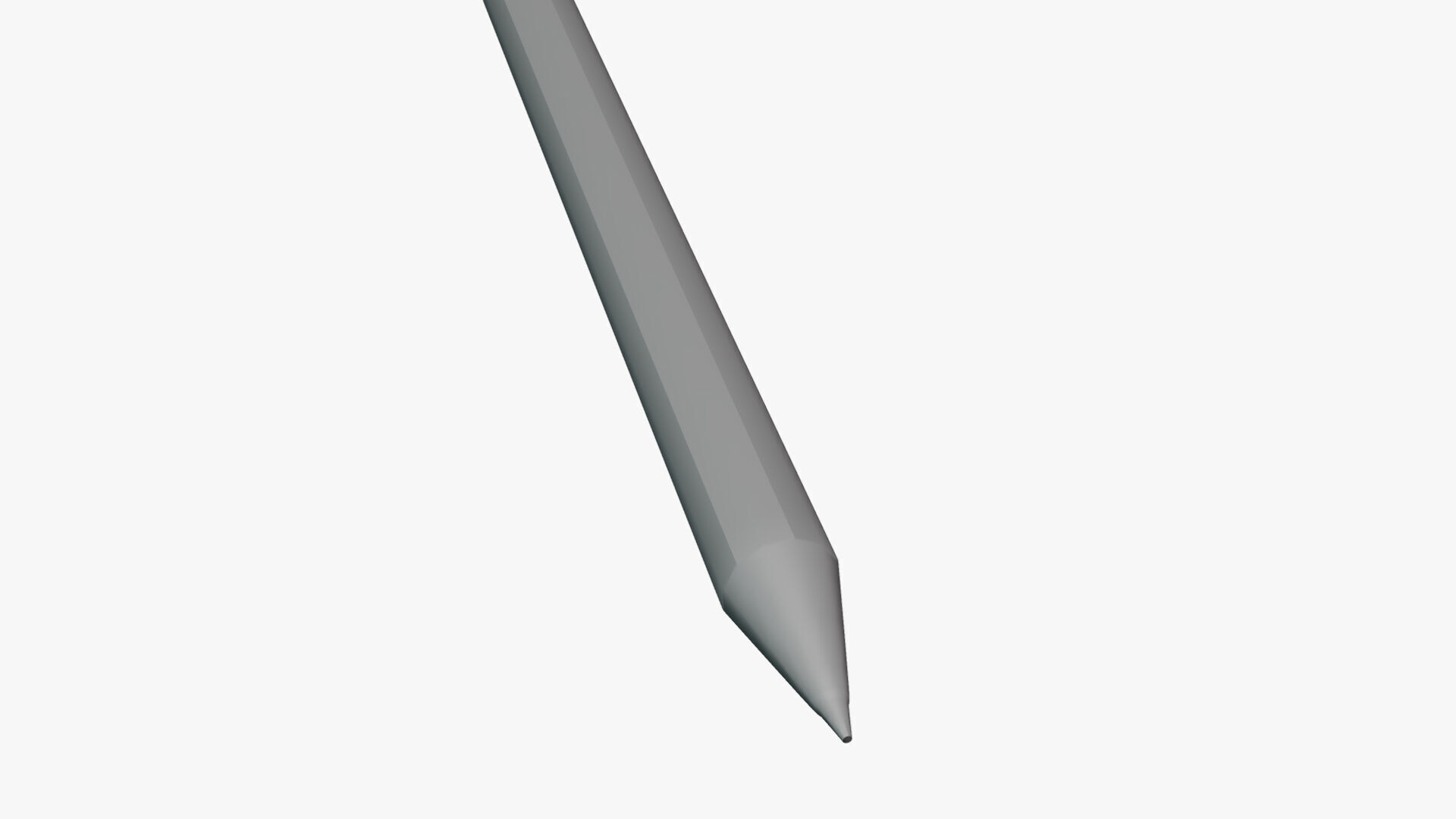 Pencil - Geometry Only No Textures No Materials 3D model_4