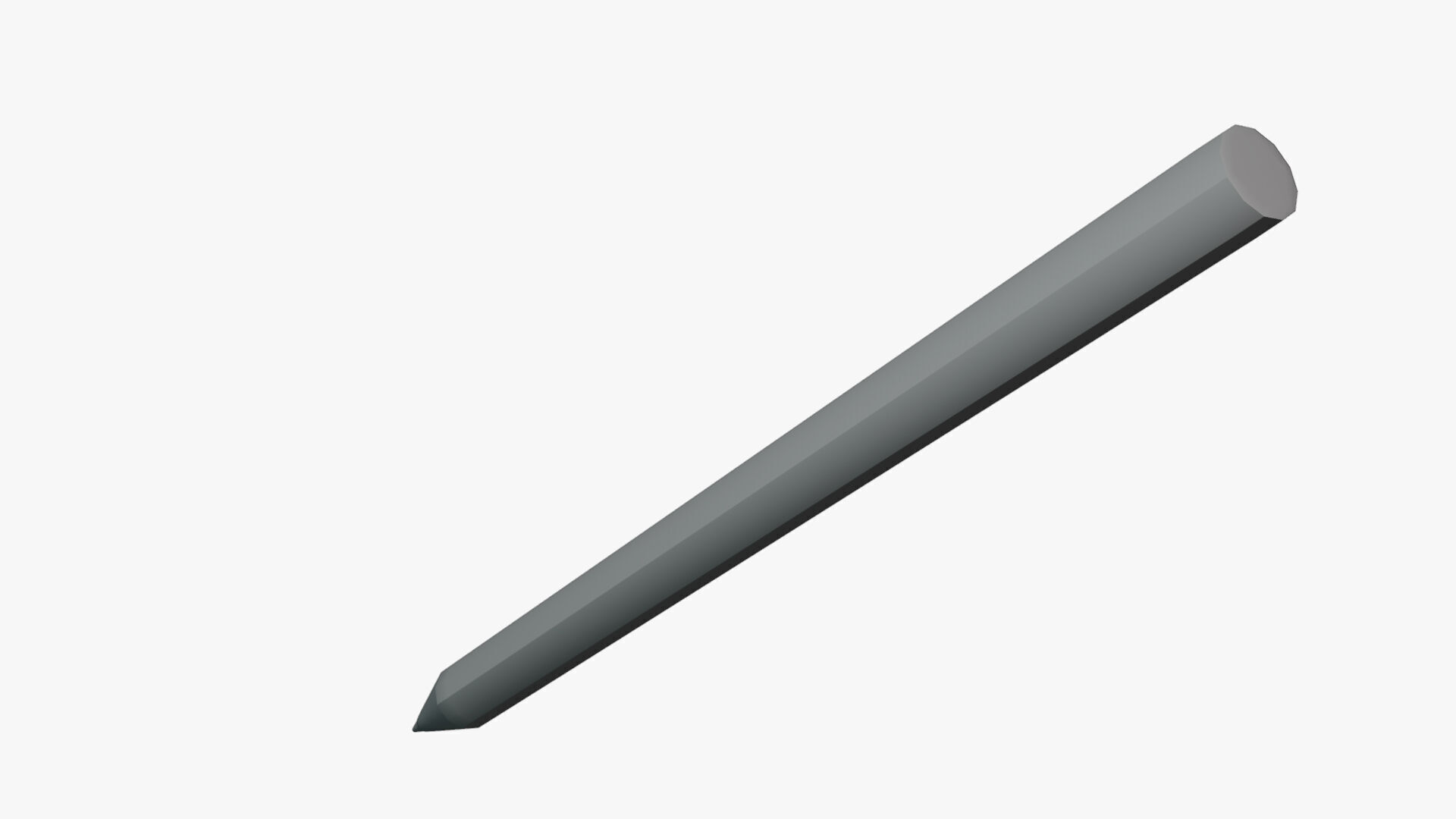 Pencil - Geometry Only No Textures No Materials 3D model_3