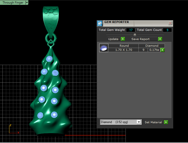 CHRISTMAS TREE PENDANT 3D PRINTABLE MODEL  3D print model_7