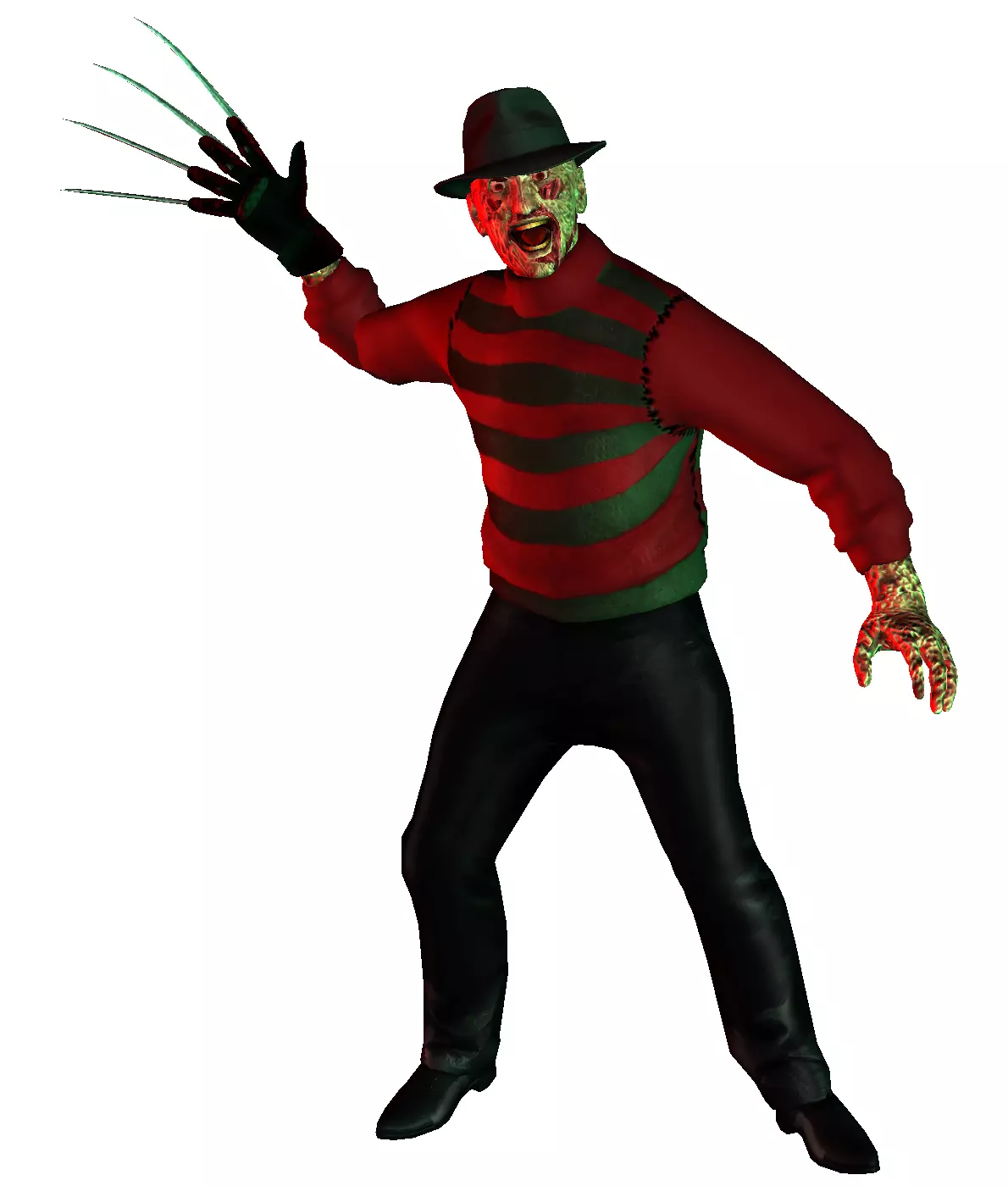 Freddy Krueger Low-poly 3D model_0