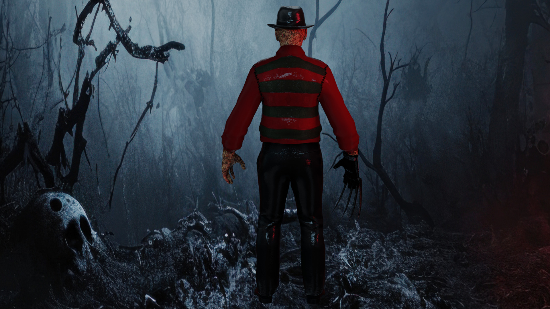Freddy Krueger Low-poly 3D model_6