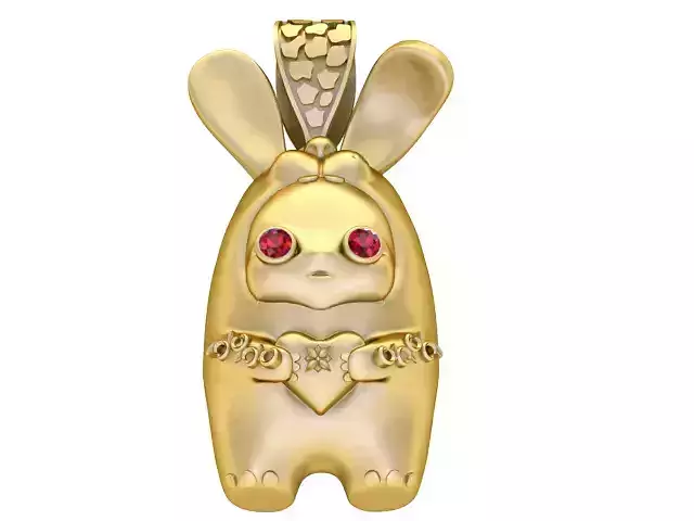 RABBIT STYLE TOY PENDANT 3D PRINTABLE MODEL