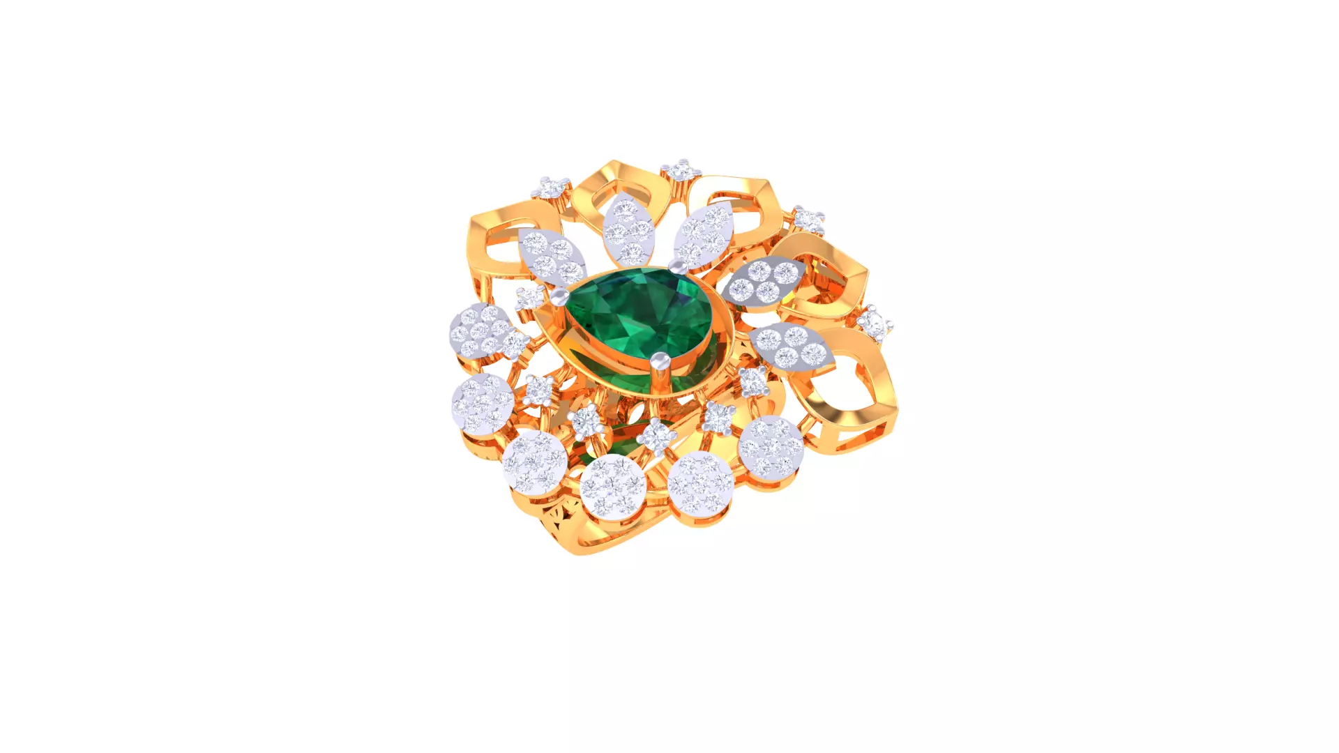 Women Ring  Render 3dm STL OBJ FBX Details 3D print model_0