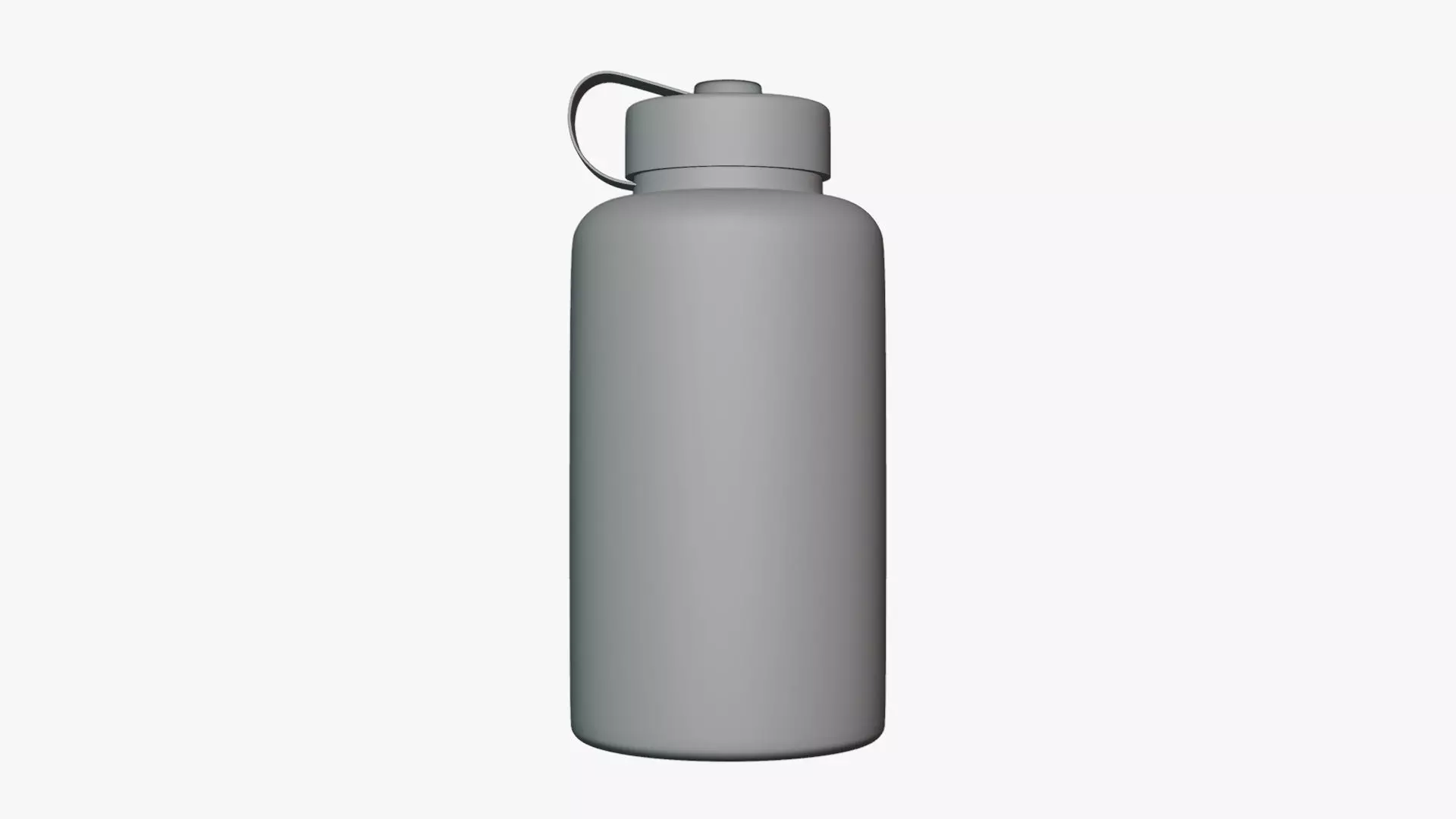 Basic Sports Drink Bottle - Geometry Only No Textures 3D model_0