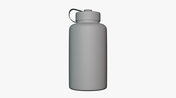 Basic Sports Drink Bottle - Geometry Only No Textures 3D model