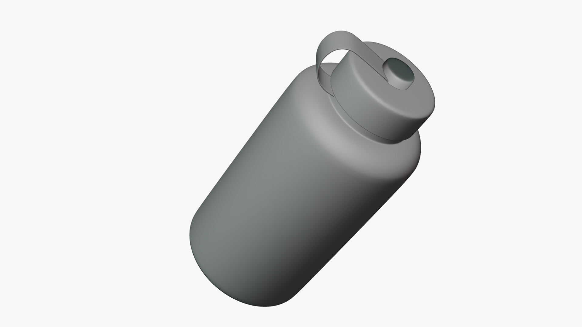 Basic Sports Drink Bottle - Geometry Only No Textures 3D model_4