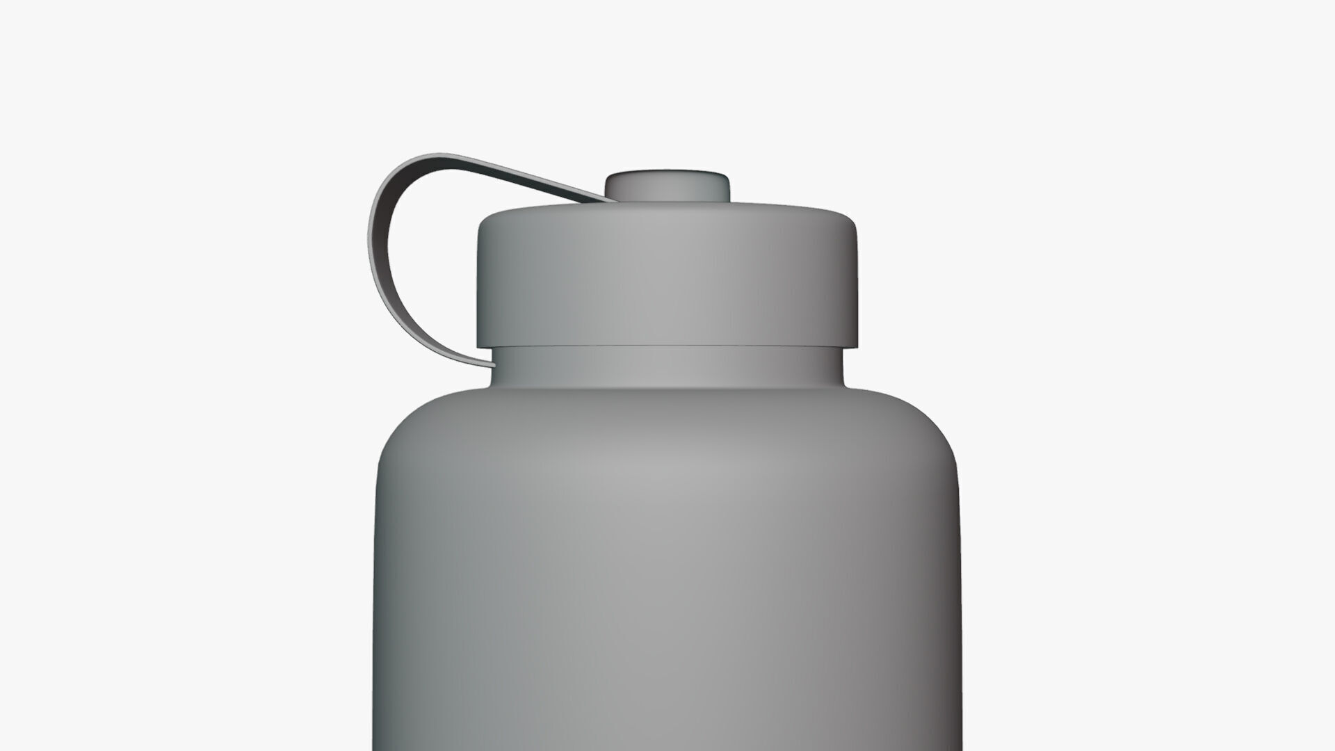 Basic Sports Drink Bottle - Geometry Only No Textures 3D model_3