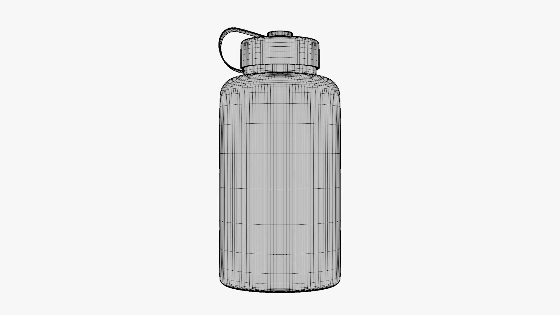 Basic Sports Drink Bottle - Geometry Only No Textures 3D model_5