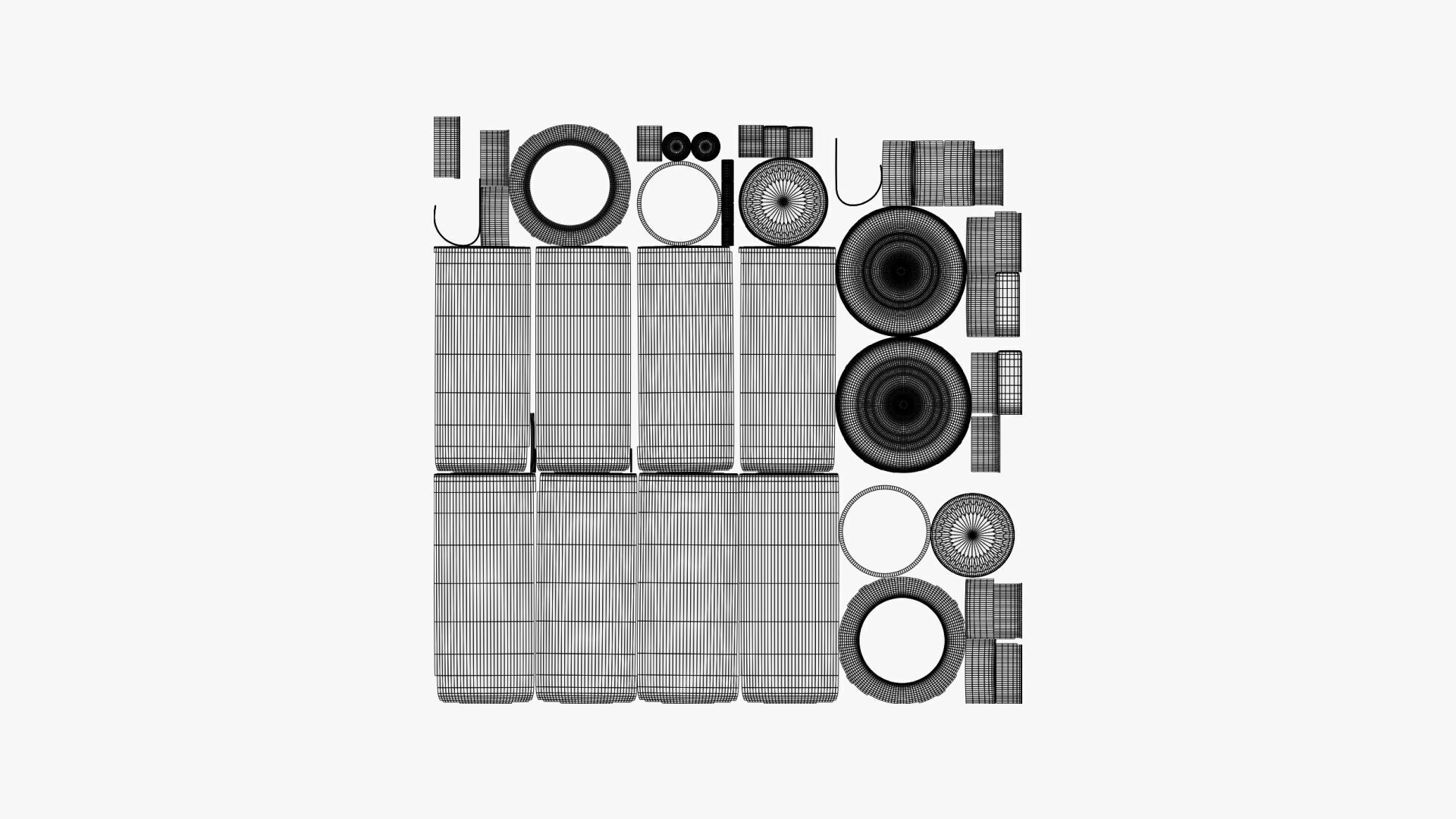 Basic Sports Drink Bottle - Geometry Only No Textures 3D model_6