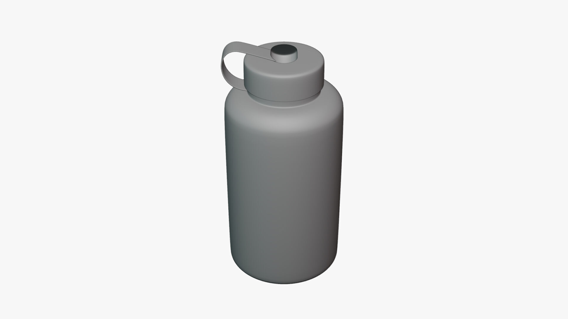 Basic Sports Drink Bottle - Geometry Only No Textures 3D model_2