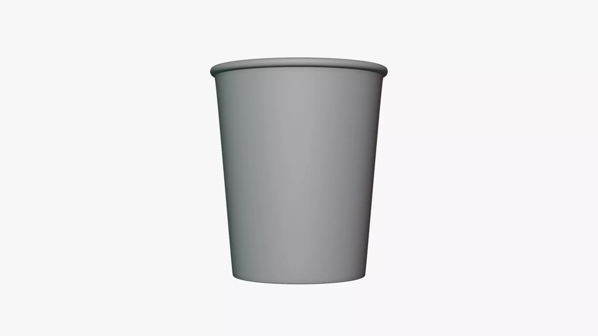 Basic Coffee Cup - Geometry Only No Textures No Materials 3D model_0