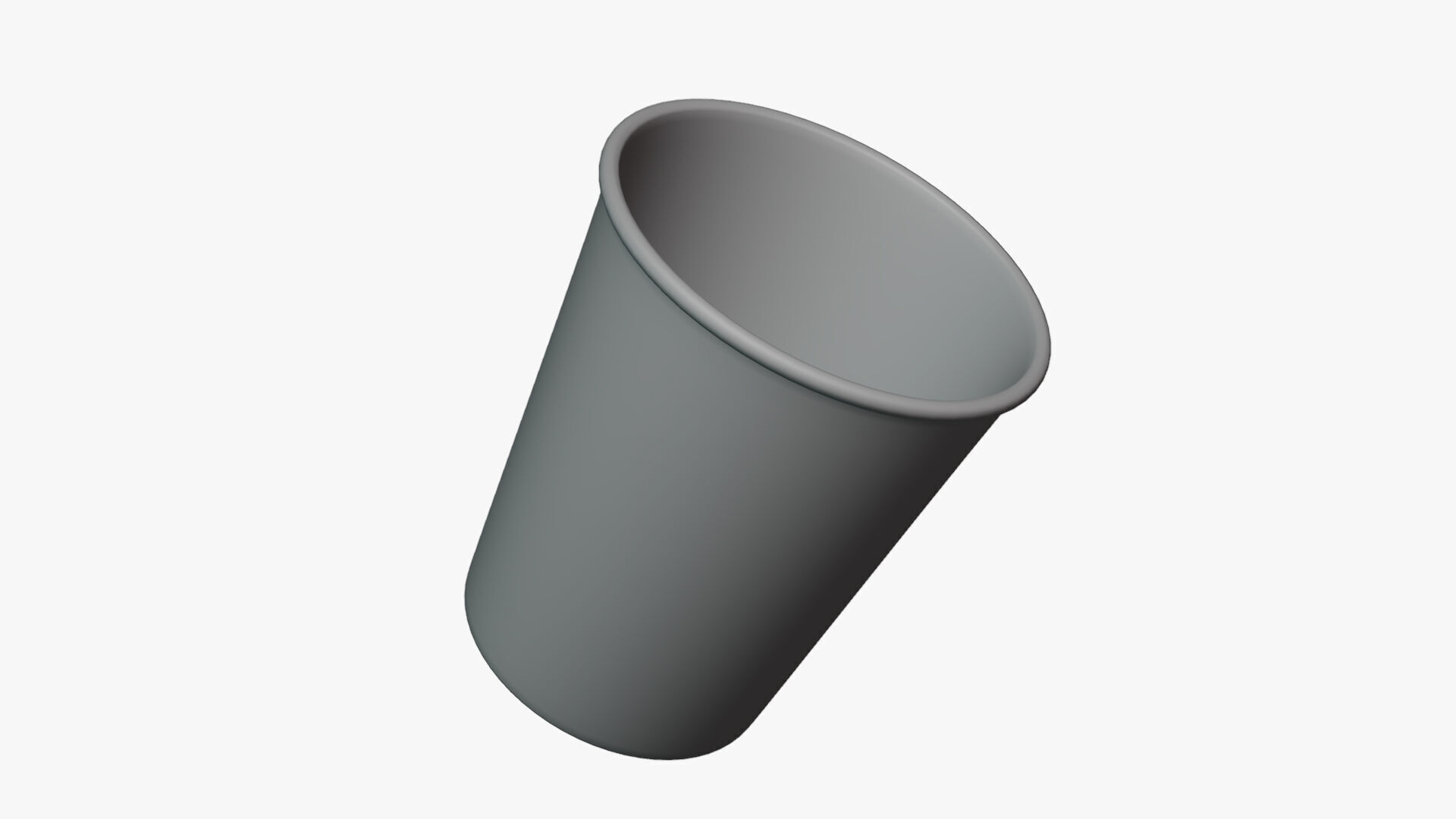 Basic Coffee Cup - Geometry Only No Textures No Materials 3D model_3