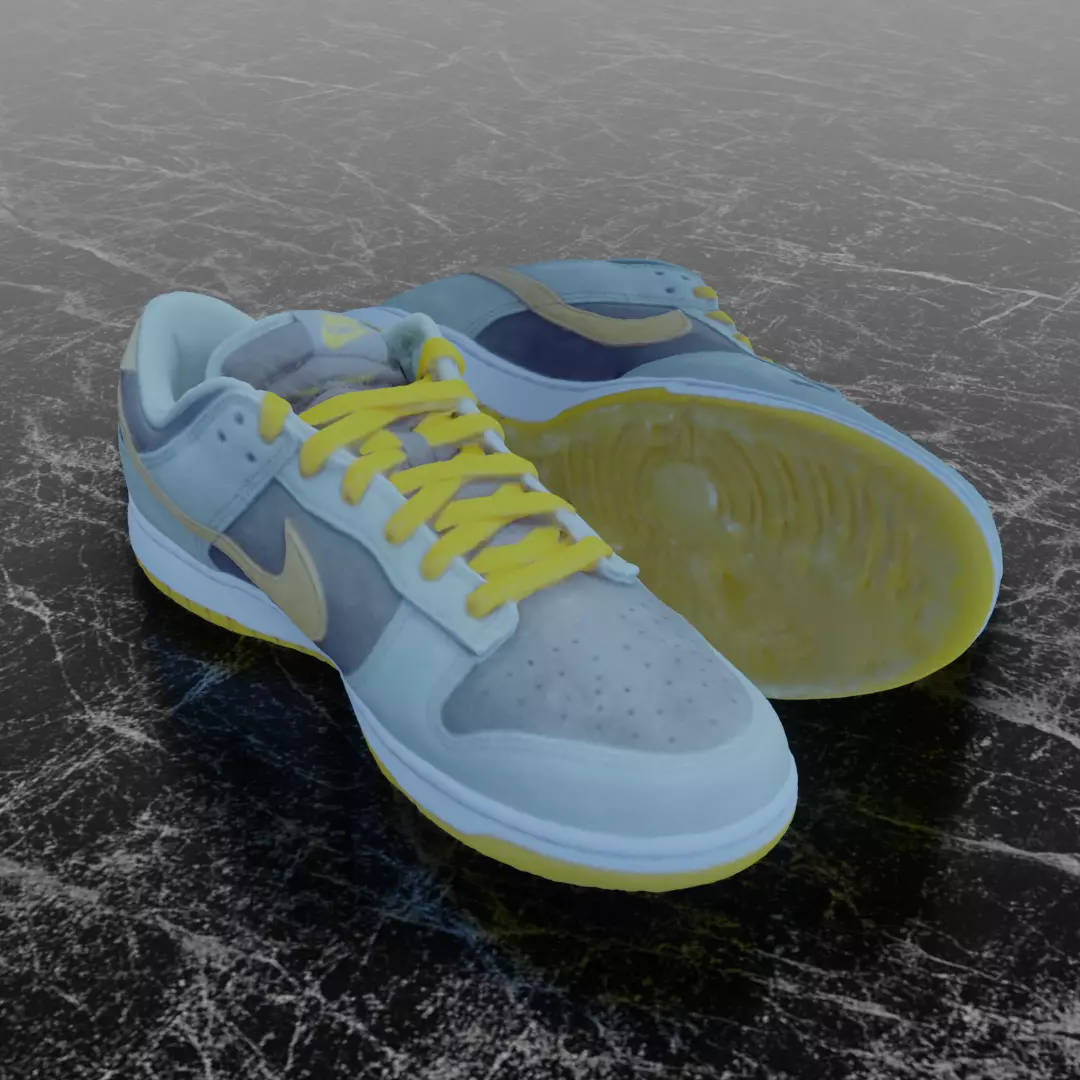 NIKE DUNK DUSTY OLIVE 3D SHOES 3D model_0