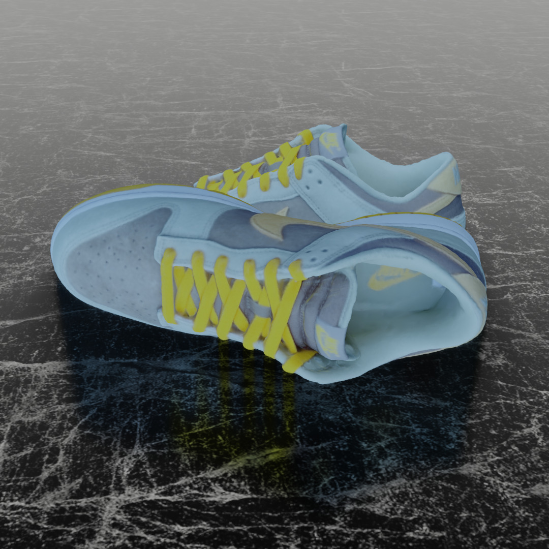 NIKE DUNK DUSTY OLIVE 3D SHOES 3D model_7