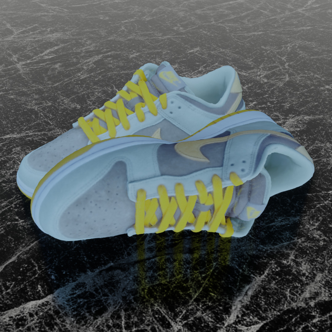 NIKE DUNK DUSTY OLIVE 3D SHOES 3D model_1