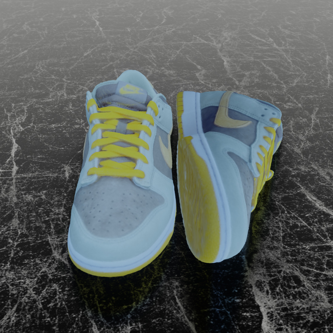 NIKE DUNK DUSTY OLIVE 3D SHOES 3D model_3