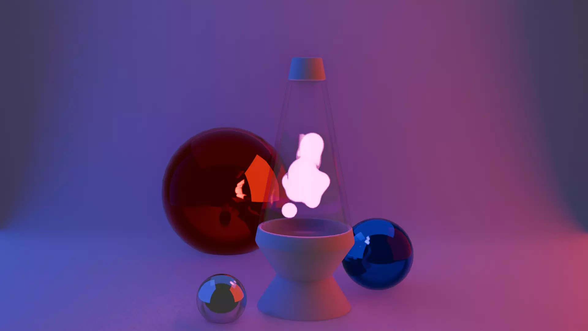 Animated lava lamp Free low-poly 3D model