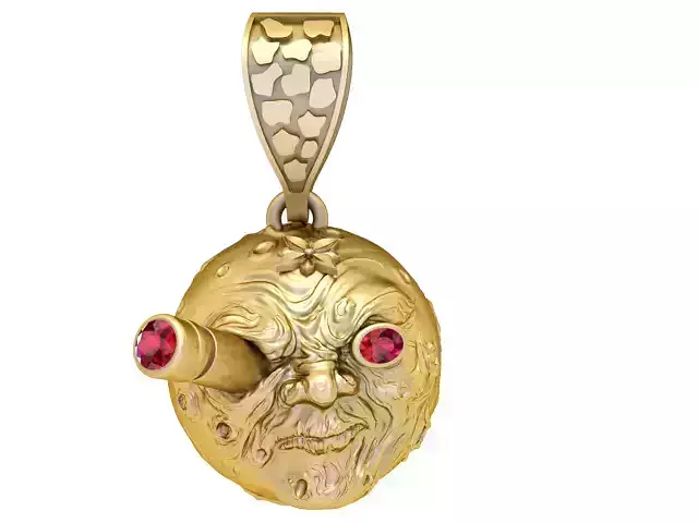 GOLDEN PLANET PENDANT 3D PRINTABLE MODEL 3D print model
