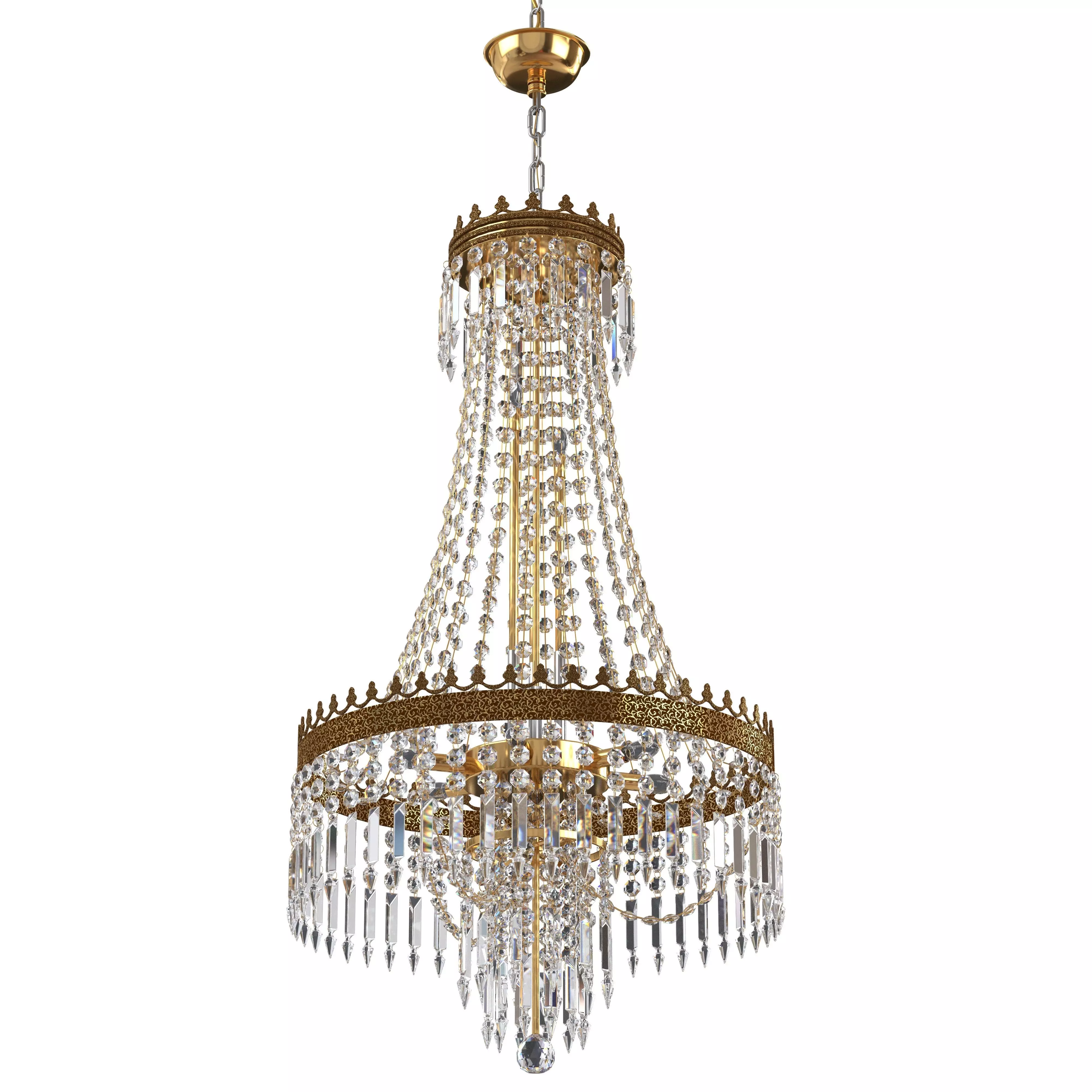 TOCHIC French Empire Crystal Chandeliers 3D model