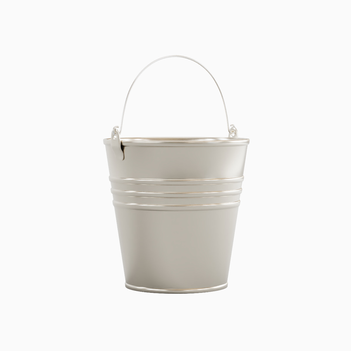 Steel Bucket Set B  3D model_20