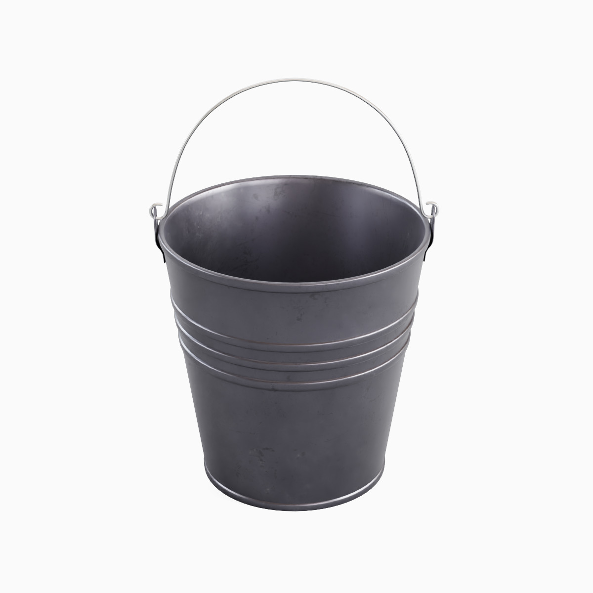 Steel Bucket Set B  3D model_28