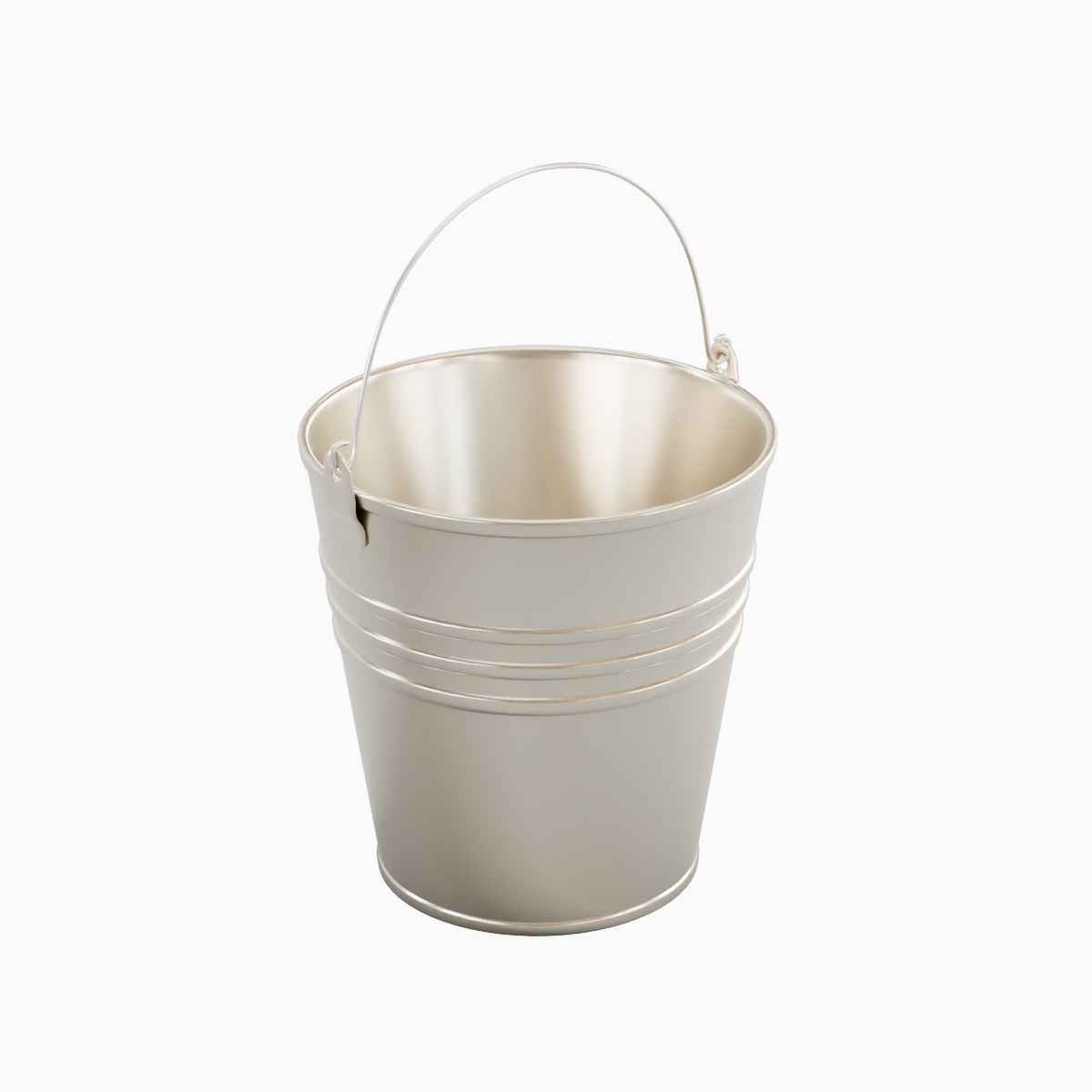 Steel Bucket Set B  3D model_23