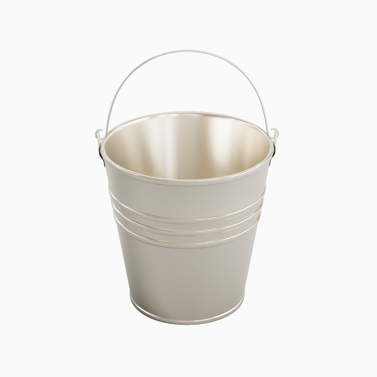 Steel Bucket Set B  3D model_22