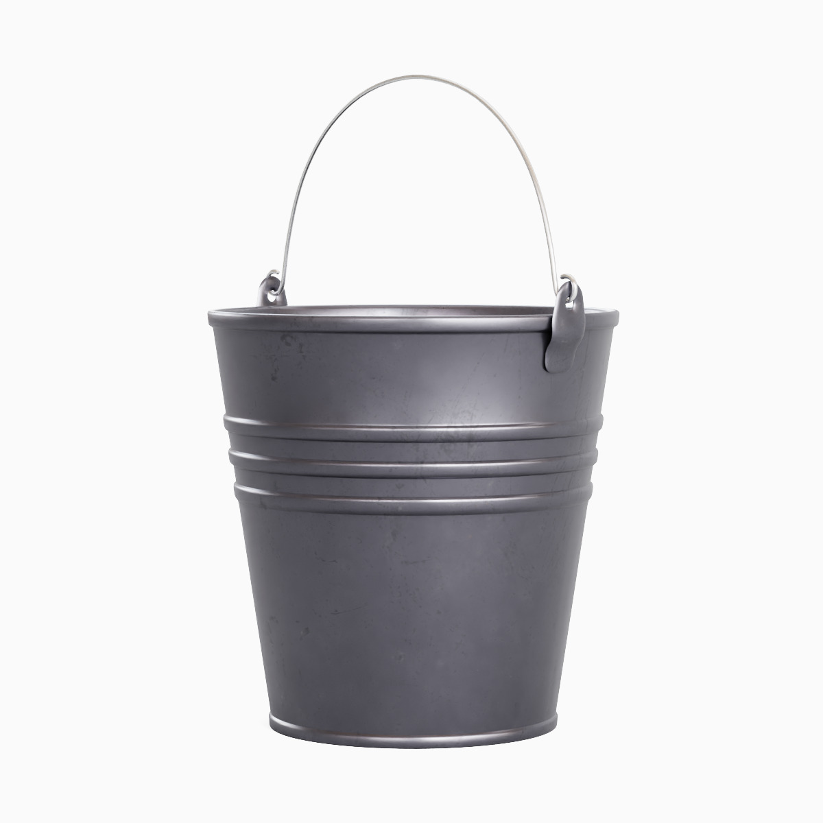 Steel Bucket Set B  3D model_27