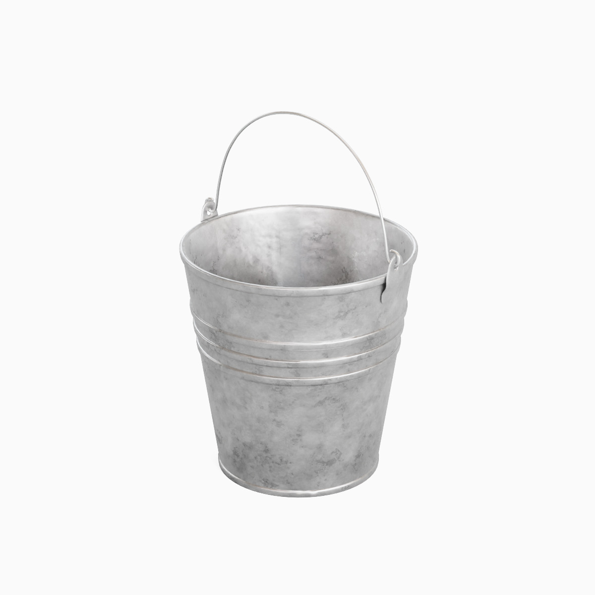 Steel Bucket Set B  3D model_18