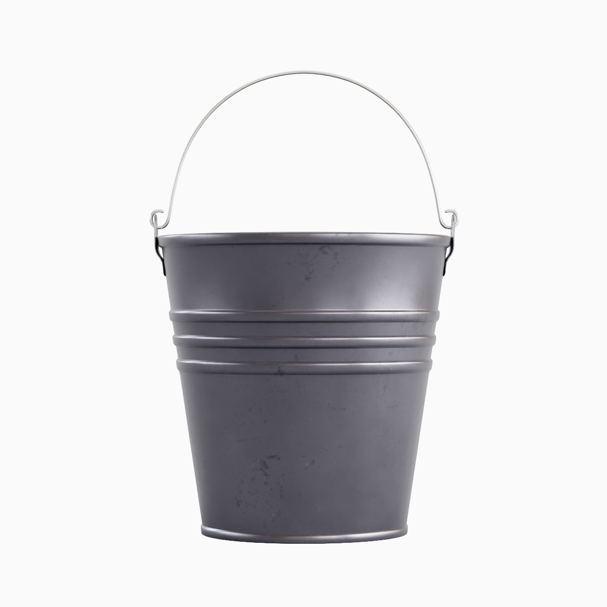 Steel Bucket Set B  3D model_25