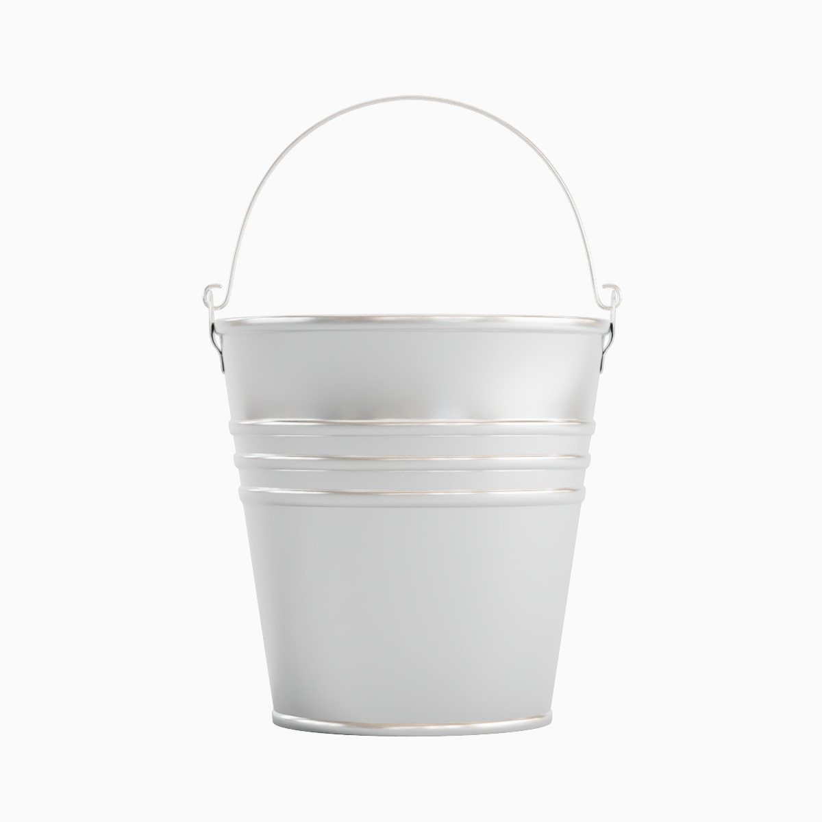 Steel Bucket Set B  3D model_1