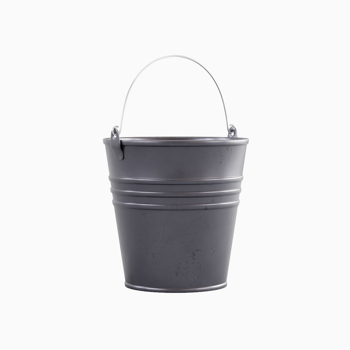 Steel Bucket Set B  3D model_26