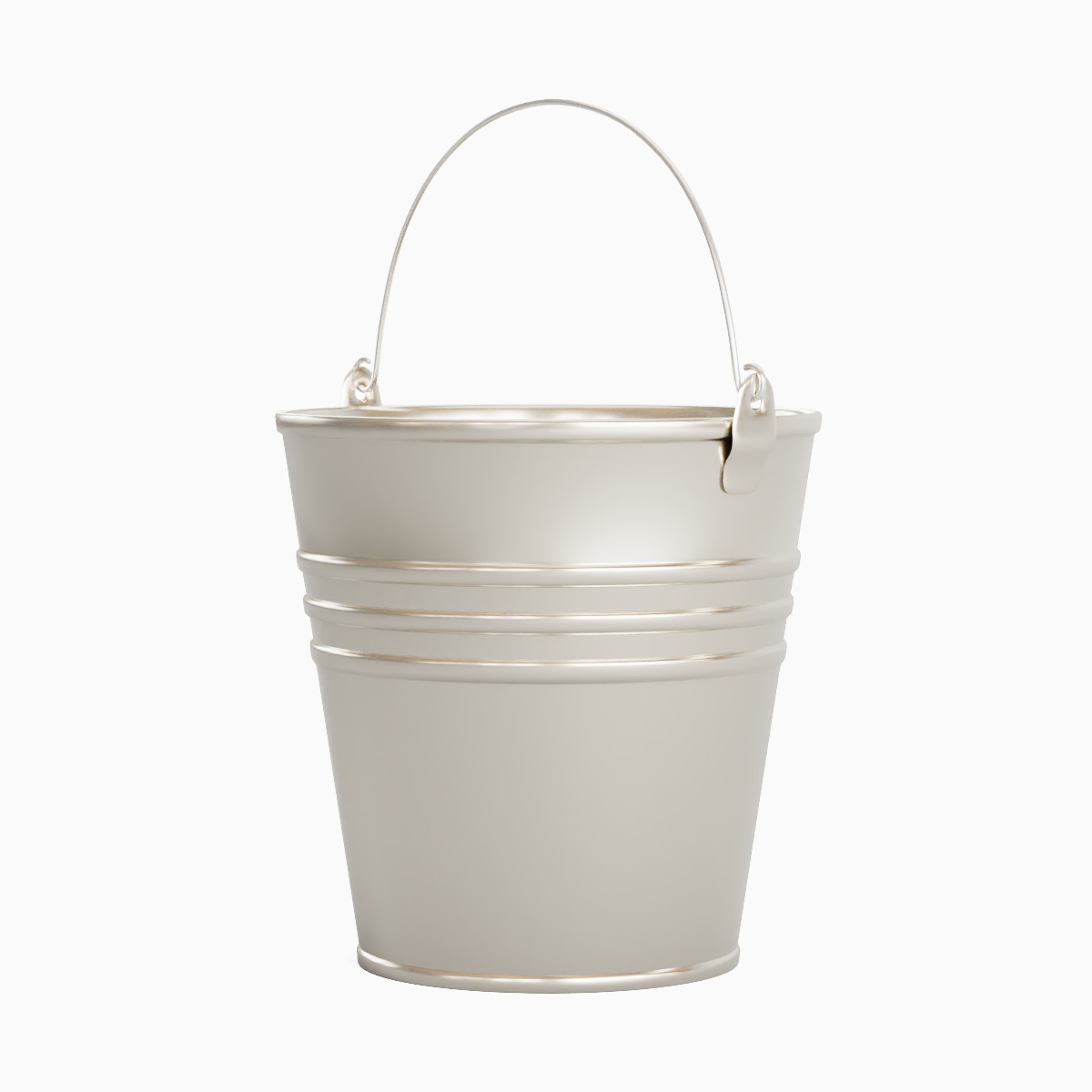 Steel Bucket Set B  3D model_21