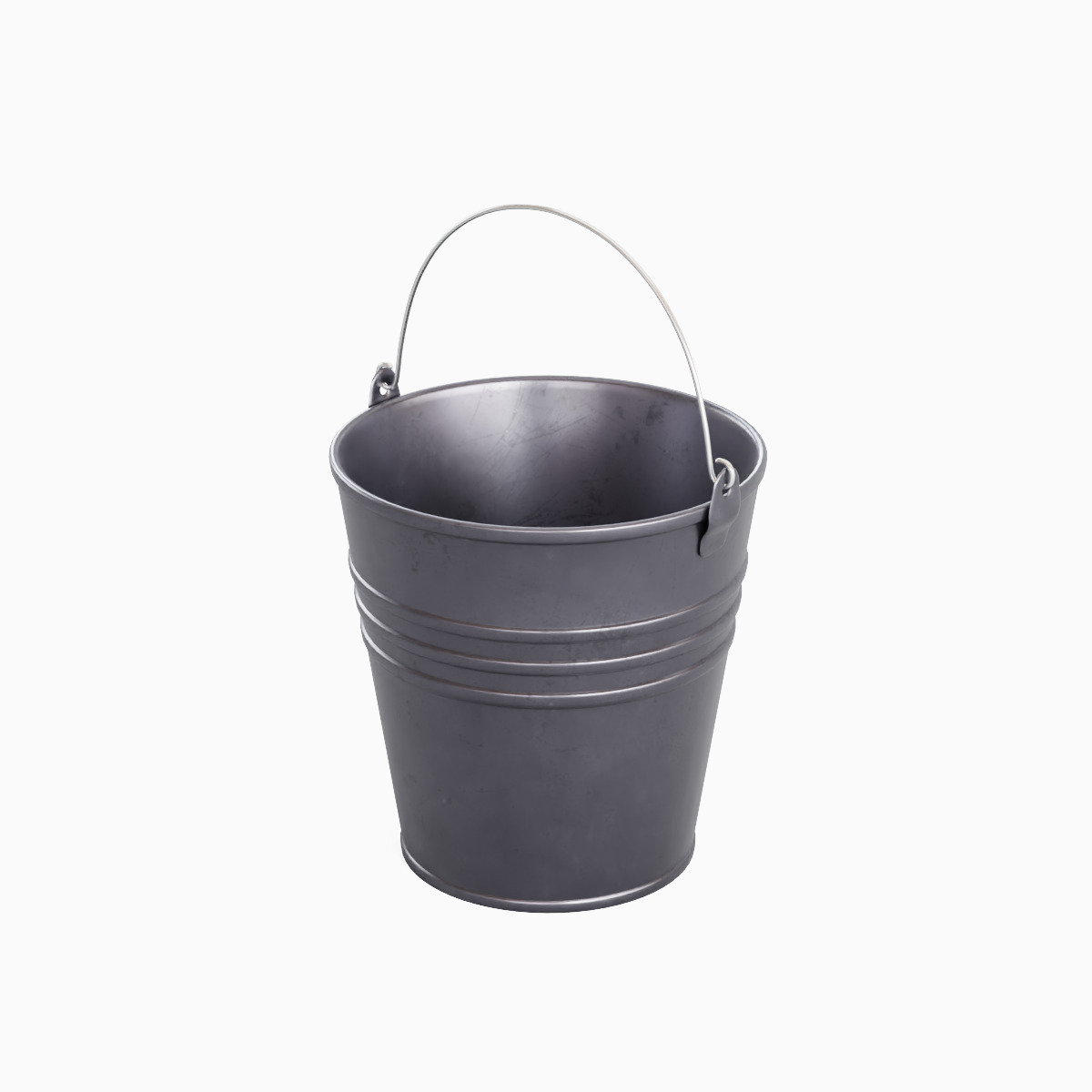 Steel Bucket Set B  3D model_30