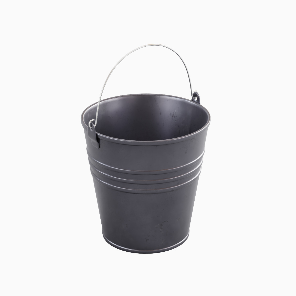 Steel Bucket Set B  3D model_29