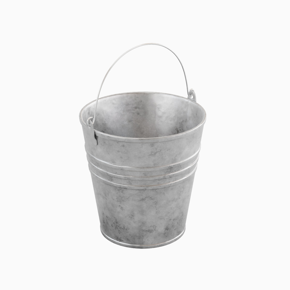 Steel Bucket Set B  3D model_17