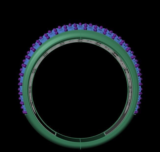 Diamond Ring 017 3D print model_5