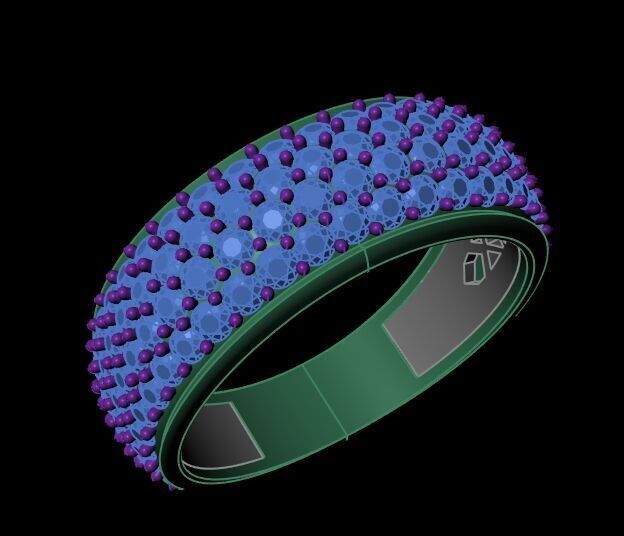 Diamond Ring 017 3D print model_14