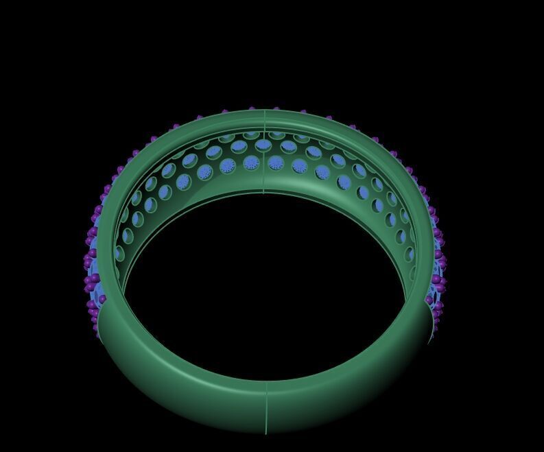 Diamond Ring 017 3D print model_8