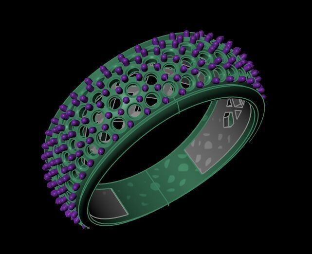 Diamond Ring 017 3D print model_11