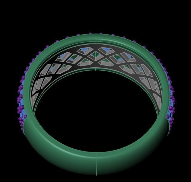 Diamond Ring 017 3D print model_7